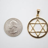 18K Gold Filled Star of David Pendant (A99)