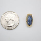 18K Gold Filled Necklace Pendant With Zirconia Stones