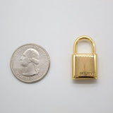 Gold Filled Padlock Charm | Lock Pendant Necklace (A62)