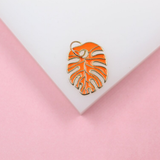 18K Gold Filled Enamel Colored Leaf Pendant Charm (A233)