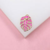 18K Gold Filled Enamel Colored Leaf Pendant Charm (A233)