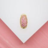 18K Gold Filled Necklace Pendant With Zirconia Stones