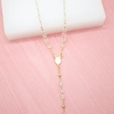 Catholic Bead Rosary With Crucifix And Virgin Mary Charm (F32B)