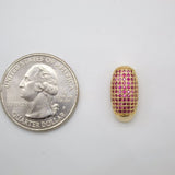 18K Gold Filled Necklace Pendant With Zirconia Stones