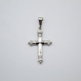 Rhodium Gold Filled Jesus Cross