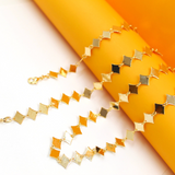 Diamond Cut Design Chain Necklace