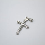 Rhodium Gold Filled Jesus Cross