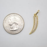 18K Gold Filled Wolf Tooth Pendant