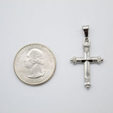 Rhodium Gold Filled Jesus Cross