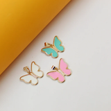 Gold Butterfly Pendant With Enamel Color For 18K Gold Filled