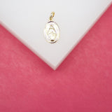 Gold Filled Milagrosa Miraculous Medal Pendant (A261)