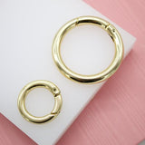 18K Gold Filled Large Small Clasp, self-closing hook (XX14)