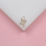 18K Gold Filled Palm Tree Pendant Charm