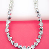 18K Gold Filled Heart Necklace With Heart CZ Stone (G79)