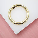 18K Gold Filled Large Small Clasp, self-closing hook (XX14)