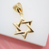 18K Gold Filled Star of David Pendant