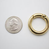 18K Gold Filled Large Small Clasp, self-closing hook (XX14)