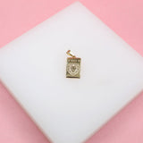 18K Gold Filled Lion Tag Pendant