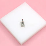 18K Gold Filled Sun Moon Tag Pendant