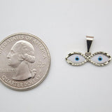 18K Gold Filled Evil Eyes Pendant (A205)