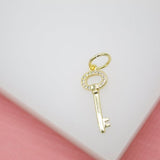 18K Gold Filled Key Pendant