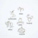 Dainty Astrology Zodiac Signs Pendant Charms (A341)
