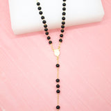 Catholic Bead Rosary With Crucifix And Virgin Mary Charm (F32B)