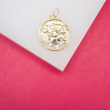 18K Gold Filled Lucky Elephant Hamsa Hand Heart Four Evil Eye With CZ Stones