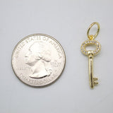 18K Gold Filled Key Pendant