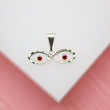 18K Gold Filled Evil Eyes Pendant (A205)