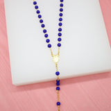 Catholic Bead Rosary With Crucifix Cross (F41)