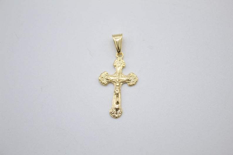 18k Gold Crucifix Cross