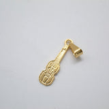 18K Gold Filled Ukulele Charm Pendant