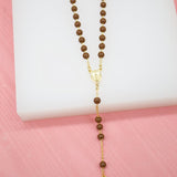 Catholic Bead Rosary With Crucifix Cross (F41)