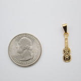 18K Gold Filled Ukulele Charm Pendant