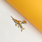 18K Rhodium Filled Sailfish Pendant | Silver Sailor Pendant (A75)