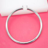 18K Gold Filled 5mm Thick Lever Back Hoop Earrings (J86)