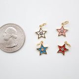 18K Tiny Gold Filled Dimond Star