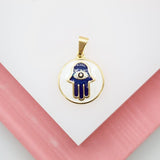 18K Gold Filled Hamsa Hand Pendant