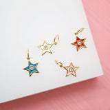 18K Tiny Gold Filled Dimond Star