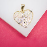 18K Gold Filled #1 Best Mom Pendant (A103)