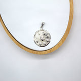 18K Gold Filled Moon Medallion Pendant