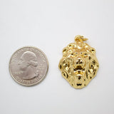 Large And Small Gold Lion Pendant (A60)(A178)
