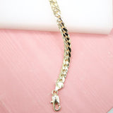 6mm Flat Diamond Cuban Bracelet Chain (I277)