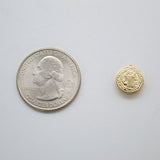 Gold Saint Benedict charm (A249)(A206)