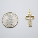 Cross with CZ Cubic Zirconia Stone (A331)