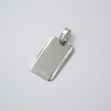 Rhodium Customizable Name Tag