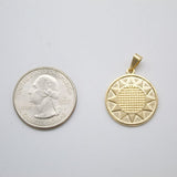 Gold Sun Pendant, Sunshine Pendant