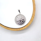 18K Gold Filled Sun Medallion Pendant (A211)