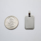 Rhodium Customizable Name Tag